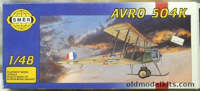 SMER 1/50 Avro 504K, 107 plastic model kit